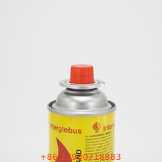 400ml แบบพกพาเตาแก๊สกระป๋องขนาดเล็กขวดแก๊สบิวเทน 65mm
