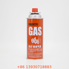 CMYK Printing กระป๋องแก๊สบิวเทนรีฟิลสำหรับเตาแคมปิ้ง ความจุ 400ml