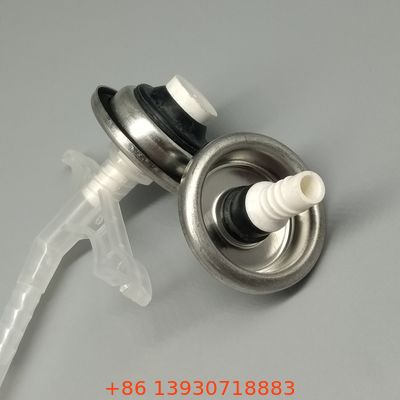 วาล์วสเปรย์ฟอง PU ที่มีประสิทธิภาพและความดันต่ําสําหรับชุดฟอง 2 ส่วนที่มีการถอนสินค้าอย่างสมบูรณ์แบบและเสียอย่างน้อย