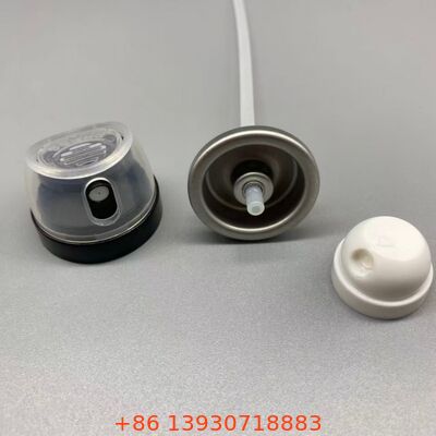 วาล์วสเปรย์ร่างกายดีโอโดรแอนท์กันการรั่วและทนต่อการบดด้วยเทคโนโลยีการกระจาย 360 ° และเหมาะสมทั่วไปสําหรับกระป๋องอลูมิเนียมมาตรฐาน