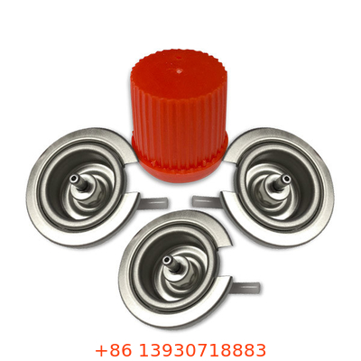 OEM แคมป์ปิ้งแบบพกพาแก๊สวาล์วแก๊สกระป๋องวาล์วพร้อม Buna Gasket