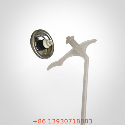 1Inch Gun Type Pu Foam Spray Can Valve พร้อมท่อและฝาปิดสำหรับกระป๋องวัสดุก่อสร้าง