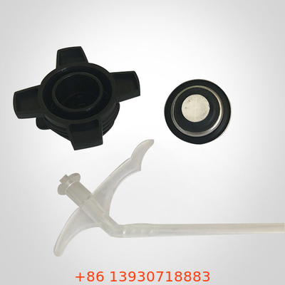 1Inch Gun Type Pu Foam Spray Can Valve พร้อมท่อและฝาปิดสำหรับกระป๋องวัสดุก่อสร้าง