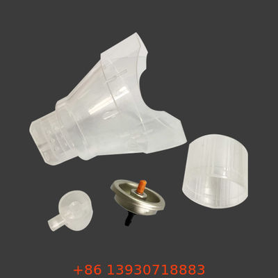 ตัวกระตุ้นหน้ากากสเปรย์ออกซิเจนขนาด 25.4 มม. สีขาวสำหรับการหายใจด้วยออกซิเจน
