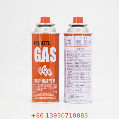 OEM หนึ่งนิ้ว Butane แคมป์ปิ้งก๊าซเตาวาล์ว 223g พร้อมฝาสีแดงสำหรับกระป๋องสเปรย์ทำอาหาร