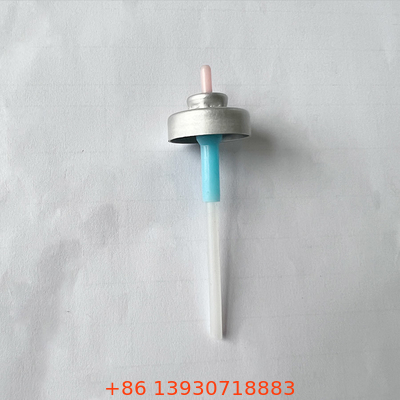 L Actuator Aluminium Metered Aerosol Valve สำหรับกระป๋องสเปรย์เครื่องสำอาง