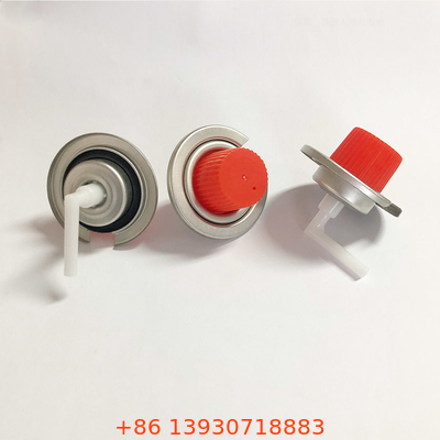 OEM วาล์วแก๊สบิวเทนแคมป์ปิ้งที่ยอมรับได้พร้อมฝาแดงขนาดกะทัดรัด