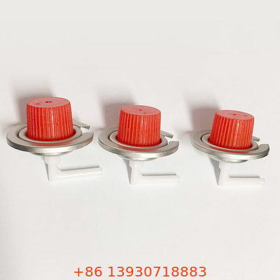 OEM วาล์วแก๊สบิวเทนแคมป์ปิ้งที่ยอมรับได้พร้อมฝาแดงขนาดกะทัดรัด