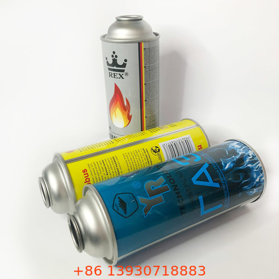 ถังแก๊สบิวเทนเหล็กวิลาดพร้อมสี CMYK 4 และสี Panton 1 X Canister