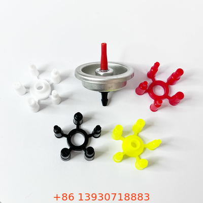 Kitchen Aerosol Butane Gas Refill Valve พร้อม Adapter ความทนทานสูง