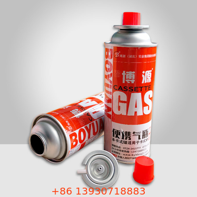 Dia 65mm Camping Butane Gas Canister 400ml Butane Stove Canister