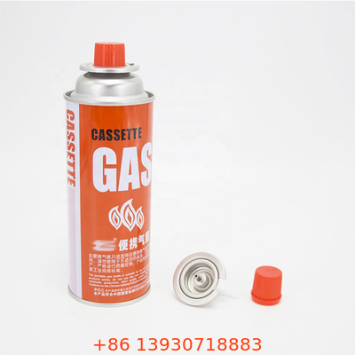 CMYK Printing กระป๋องแก๊สบิวเทนรีฟิลสำหรับเตาแคมปิ้ง ความจุ 400ml
