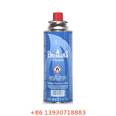 ขวดแก๊สบาร์บีคิวแคมป์ปิ้งรีฟิล 400ml ความจุ 65mm เส้นผ่านศูนย์กลาง 220g Weight