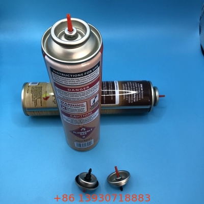 ทั้งสองด้านใส lacquered ทองเหลืองปูนการติดตั้งถ้วย ก๊าซ Lighter วาล์วกับสติมพลาสติก