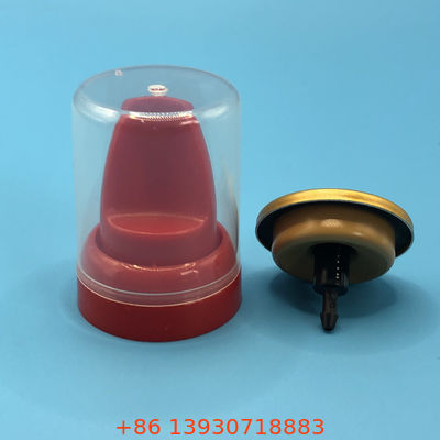 วาล์วโฟมสเปรย์อะลูมิเนียมสีเงิน/ทอง 1 นิ้ว สำหรับสเปรย์มูสจัดแต่งทรงผม