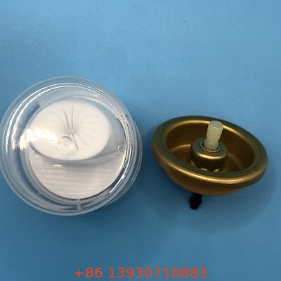 วาล์วโฟมสเปรย์อะลูมิเนียมสีเงิน/ทอง 1 นิ้ว สำหรับสเปรย์มูสจัดแต่งทรงผม