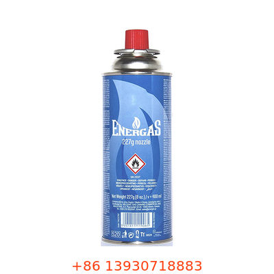 วาล์วเตาแก๊สบิวเทนพร้อมฝาครอบสีแดงป้องกันทนทาน เหมาะสำหรับแคมป์ปิ้ง