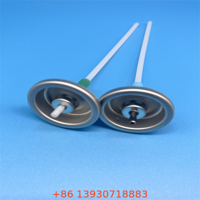 โลหะเงินอะลูมิเนียม Aerosol Valve Button Actuator ตัวอย่างฟรี