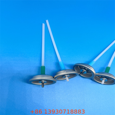 โลหะเงินอะลูมิเนียม Aerosol Valve Button Actuator ตัวอย่างฟรี