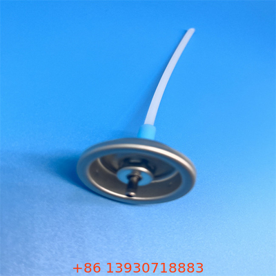 โลหะเงินอะลูมิเนียม Aerosol Valve Button Actuator ตัวอย่างฟรี