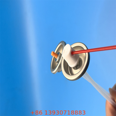 สีสเปรย์ธรรมชาติมาตรฐาน Aerosol Valve Clear Lacquered Tinplate Mounting Cup