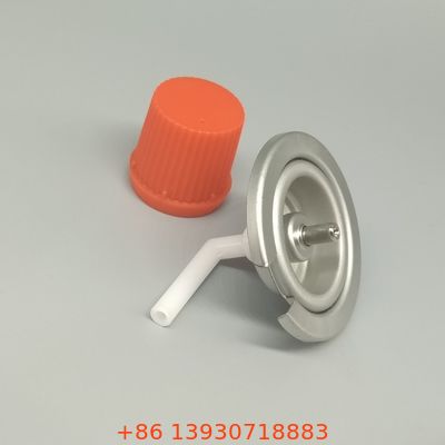 ตลับแก๊สบิวเทนพร้อมวาล์วและฝาปิดสำหรับเตาแคมป์ปิ้ง เดินป่า และปิกนิกกลางแจ้ง