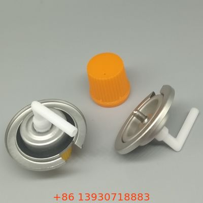 ตลับแก๊สบิวเทนพร้อมวาล์วและฝาปิดสำหรับเตาแคมป์ปิ้ง เดินป่า และปิกนิกกลางแจ้ง