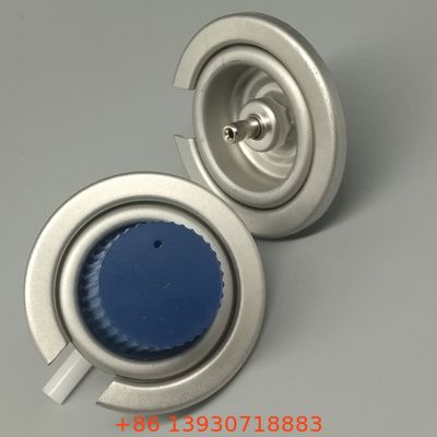 ตลับแก๊สบิวเทนพร้อมวาล์วและฝาปิดสำหรับเตาแคมป์ปิ้ง เดินป่า และปิกนิกกลางแจ้ง