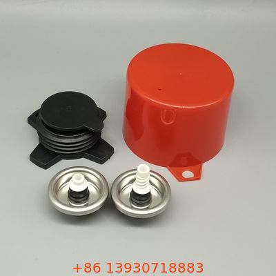 วาล์วสเปรย์ฟอง PU ที่ทนทานและไหลสูงสําหรับผู้ติดตั้งอุปกรณ์ประกอบความร้อนมืออาชีพ ด้วยการออกแบบแบบกันการบดและการจับ ergonomic