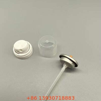 วาล์วสเปรย์แอร์โรโซลชามพูแห้งที่มีจมน้ําหมอก ultra-fine สําหรับการทํางานที่ไม่มีซากและการทํางาน 360 องศา