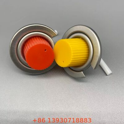 วาล์วแก๊สบิวเทนขนาด 1 นิ้วเคลือบดีบุกพร้อมดีไซน์ป้องกันการรั่วสำหรับเตาพกพาและตัวทำละลายอุตสาหกรรม