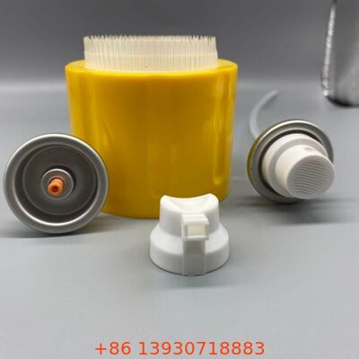 วาล์วโฟมทำความสะอาดสำหรับงานหนักพร้อมฝาแปรงทำความสะอาดสำหรับดูแลพรมและเบาะ