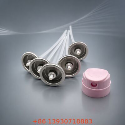 วาล์วเอเอโรโซลที่มุ่งเน้นในรากสําหรับแชมพูแห้งที่มีวัสดุกระดาษทองเหลือง