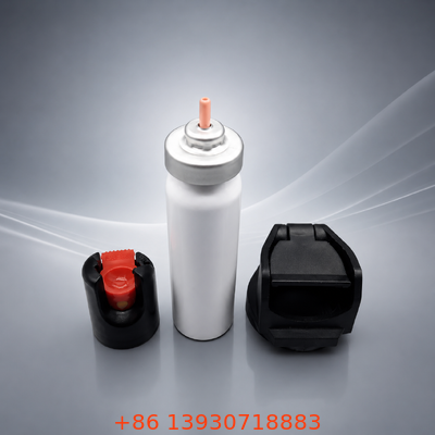 พริกสเปรย์ วาล์ว Actuator การป้องกันตนเอง Aerosol Dispenser วาล์วสําหรับเมืองทุกวันนํา Compact ใช้งานฉุกเฉินที่น่าเชื่อถือ
