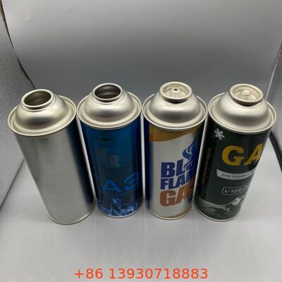 คาเซ็ตก๊าซความดันสูง 18-21 บาร์ Aerosol ข้างว่างกระป๋องกระป๋อง 65mm 57mm