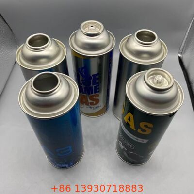 คาเซ็ตก๊าซความดันสูง 18-21 บาร์ Aerosol ข้างว่างกระป๋องกระป๋อง 65mm 57mm