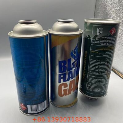 คาเซ็ตก๊าซความดันสูง 18-21 บาร์ Aerosol ข้างว่างกระป๋องกระป๋อง 65mm 57mm