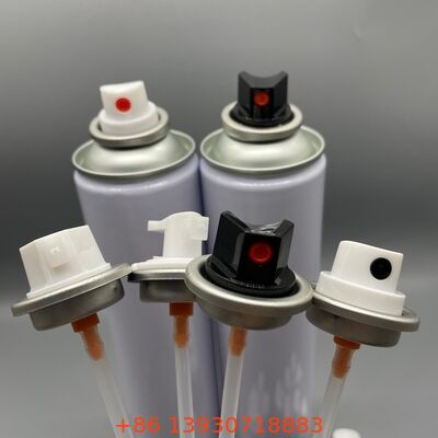 วาล์วละอองลอยแบบตัวผู้ทน UV สีที่เข้ากันอย่างแม่นยำพร้อมประสิทธิภาพการปิดผนึกที่แข็งแกร่งและชุดแอคทูเอเตอร์สเปรย์